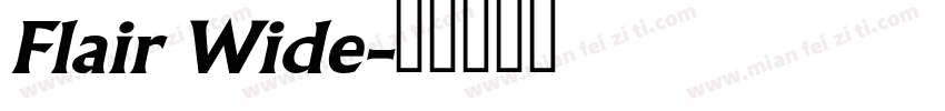 Flair Wide字体转换